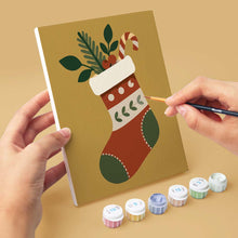 Load image into Gallery viewer, Mini Paint by numbers 6"x8" (6 pieces) - Christmas Ornament Collection