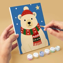 Load image into Gallery viewer, Mini Paint by numbers 6"x8" (6 pieces) - Winter Wildlife
