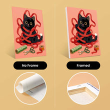Load image into Gallery viewer, Mini Paint by numbers 6"x8" (6 pieces) - Holiday Kitty Adventures