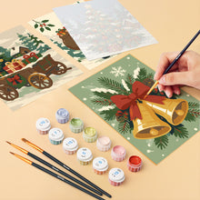 Load image into Gallery viewer, Mini Paint by numbers 6"x8" (6 pieces) - Christmas Storybook