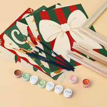 Load image into Gallery viewer, Mini Paint by numbers 6"x8" (6 pieces) - Cozy Christmas Cheer