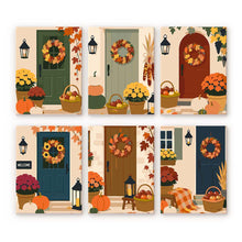 Load image into Gallery viewer, Mini Paint by numbers 6"x8" (6 pieces) - Welcome Home Autumn Figured'Art