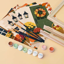 Load image into Gallery viewer, Mini Paint by numbers 6"x8" (6 pieces) - Welcome Home Autumn