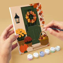 Load image into Gallery viewer, Mini Paint by numbers 6"x8" (6 pieces) - Welcome Home Autumn
