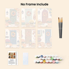 Load image into Gallery viewer, Mini Paint by numbers 6"x8" (6 pieces) - Welcome Home Autumn