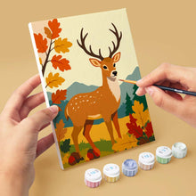 Load image into Gallery viewer, Mini Paint by numbers 6"x8" (6 pieces) - Forest Critters