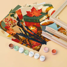 Load image into Gallery viewer, Mini Paint by numbers 6"x8" (6 pieces) - Pumpkin Spice Season