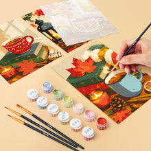 Load image into Gallery viewer, Mini Paint by numbers 6"x8" (6 pieces) - Pumpkin Spice Season