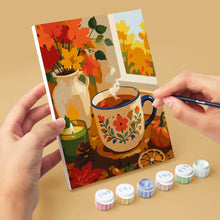 Load image into Gallery viewer, Mini Paint by numbers 6"x8" (6 pieces) - Pumpkin Spice Season