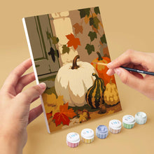 Load image into Gallery viewer, Mini Paint by numbers 6"x8" (6 pieces) - Forest Harvest Trail