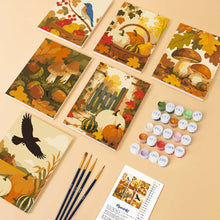 Load image into Gallery viewer, Mini Paint by numbers 6"x8" (6 pieces) - Wild Autumn Harvest