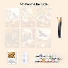 Load image into Gallery viewer, Mini Paint by numbers 6"x8" (6 pieces) - Wild Autumn Harvest