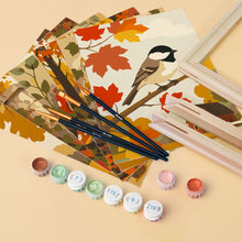 Load image into Gallery viewer, Mini Paint by numbers 6"x8" (6 pieces) - Woodland Harvest