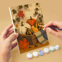 Load image into Gallery viewer, Mini Paint by numbers 6"x8" (6 pieces) - Woodland Harvest