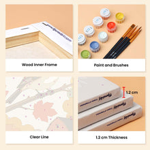 Load image into Gallery viewer, Mini Paint by numbers 6"x8" (6 pieces) - Woodland Harvest