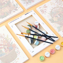 Load image into Gallery viewer, Mini Paint by numbers 6"x8" (6 pieces) - Woodland Basket