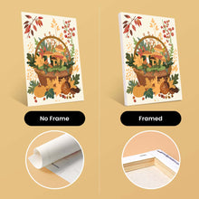 Load image into Gallery viewer, Mini Paint by numbers 6"x8" (6 pieces) - Woodland Basket