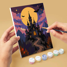 Load image into Gallery viewer, Mini Paint by numbers 6"x8" (6 pieces) - Haunted Autumn Nights