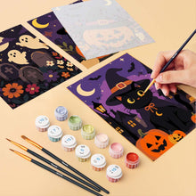 Load image into Gallery viewer, Mini Paint by numbers 6"x8" (6 pieces) - Spooky Season Friends