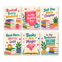 Load image into Gallery viewer, Mini Paint by numbers 6"x8" (6 pieces) - Book Lover Mood Figured'Art