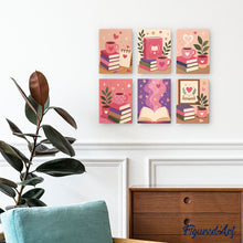 Load image into Gallery viewer, Mini Paint by numbers 6"x8" (6 pieces) - Magic Reading Vibes