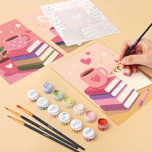 Load image into Gallery viewer, Mini Paint by numbers 6"x8" (6 pieces) - Magic Reading Vibes