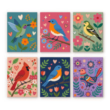 Load image into Gallery viewer, Mini Paint by numbers 6"x8" (6 pieces) - Bloom and Birdsong Figured'Art
