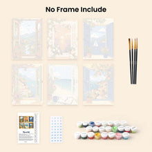 Load image into Gallery viewer, Mini Paint by numbers 6"x8" (6 pieces) - Ocean View Windows