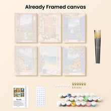 Load image into Gallery viewer, Mini Paint by numbers 6"x8" (6 pieces) - Ocean View Windows