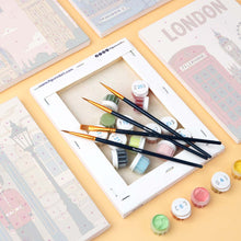 Load image into Gallery viewer, Mini Paint by numbers 6"x8" (6 pieces) - London Postcards