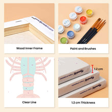 Load image into Gallery viewer, Mini Paint by Numbers Set 6"x8" (6 pieces) - Pop Art Pantry