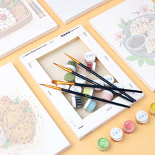 Load image into Gallery viewer, Mini Paint by Numbers Set 6"x8" (6 pieces) - Tasty Food Set