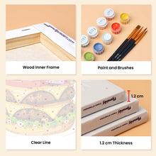 Load image into Gallery viewer, Mini Paint by Numbers Set 6"x8" (6 pieces) - Tasty Food Set