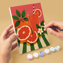 Load image into Gallery viewer, Mini Paint by Numbers Set 6"x8" (6 pieces) - Italian Table Collection