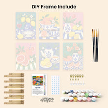 Load image into Gallery viewer, Mini Paint by Numbers Set 6"x8" (6 pieces) - Italian Table Collection
