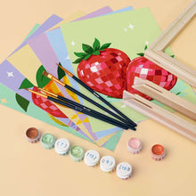 Load image into Gallery viewer, Mini Paint by Numbers Set 6"x8" (6 pieces) - Disco Fruit Collection