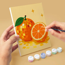Load image into Gallery viewer, Mini Paint by Numbers Set 6"x8" (6 pieces) - Disco Fruit Collection