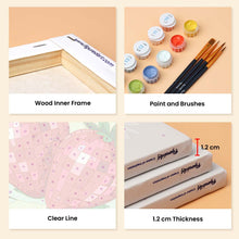 Load image into Gallery viewer, Mini Paint by Numbers Set 6"x8" (6 pieces) - Disco Fruit Collection