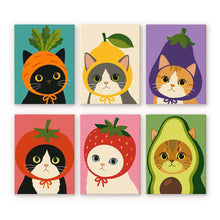 Load image into Gallery viewer, Mini Paint by Numbers Set 6"x8" (6 pieces) - Veggie Garden Heads Figured'Art