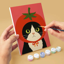 Load image into Gallery viewer, Mini Paint by Numbers Set 6"x8" (6 pieces) - Veggie Garden Heads