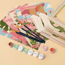 Load image into Gallery viewer, Mini Paint by Numbers Set 6"x8" (6 pieces) - Pink Cowgirl