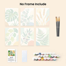 Load image into Gallery viewer, Mini Paint by Numbers Set 6"x8" (6 pieces) - Botanical Illustrations