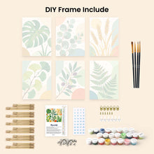 Load image into Gallery viewer, Mini Paint by Numbers Set 6"x8" (6 pieces) - Botanical Illustrations