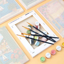 Load image into Gallery viewer, Mini Paint by Numbers Set 6"x8" (6 pieces) - Window Views