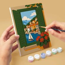 Load image into Gallery viewer, Mini Paint by Numbers Set 6"x8" (6 pieces) - Window Views