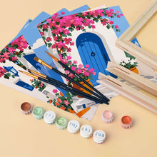 Load image into Gallery viewer, Mini Paint by Numbers Set 6"x8" (6 pieces) - Greek Charm