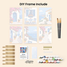 Load image into Gallery viewer, Mini Paint by Numbers Set 6"x8" (6 pieces) - Greek Charm