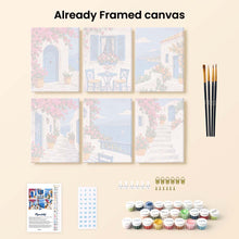 Load image into Gallery viewer, Mini Paint by Numbers Set 6"x8" (6 pieces) - Greek Charm