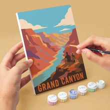 Load image into Gallery viewer, Mini Paint by Numbers Set 6"x8" (6 pieces) - National Parks - Desert Southwest