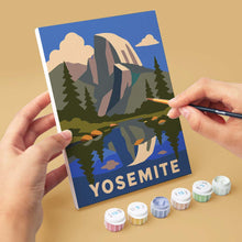 Load image into Gallery viewer, Mini Paint by Numbers Set 6"x8" (6 pieces) - National Parks - Iconic America
